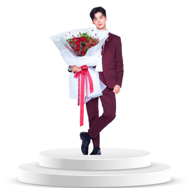 Figura De Cha Eun Woo En Coroplast A Tamaño Real - Imagen 3