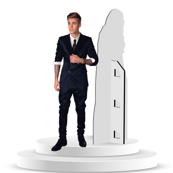 Figura de Justin Bieber a Tamaño Real en Coroplast