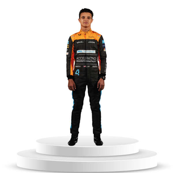 Figura De Corredor Lando Norris En Coroplast A Tamaño Real - Imagen 3