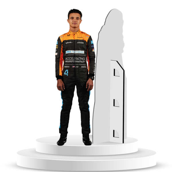 Figura De Corredor Lando Norris En Coroplast A Tamaño Real