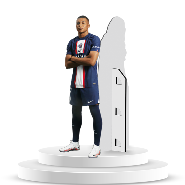 Figura De Kylian Mbappé A Tamaño Real En Coroplast - Imagen 3