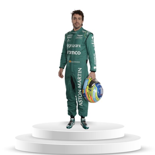 Figura De Piloto F1 Fernando Alonso En Coroplast A Tamaño Real - Imagen 3