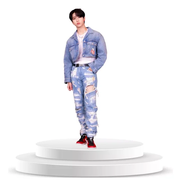 Figura de Han Ji Sung Stray Kids En Coroplast A Tamaño Real - Imagen 3