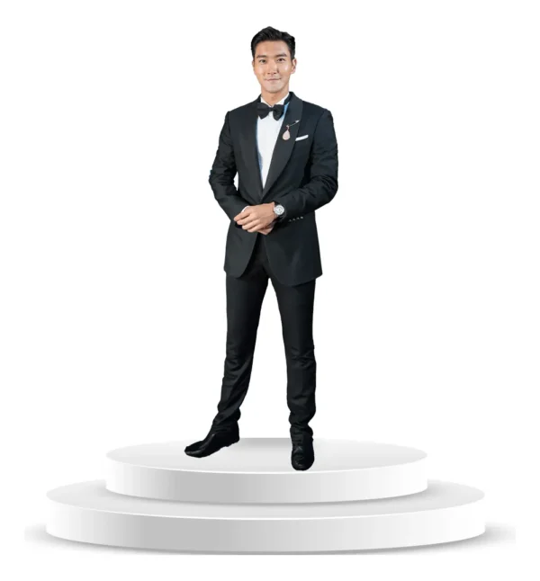 Figura De Coroplast De Choi Si Won Super Junior Con Base A Tamaño Real En Coroplast - Imagen 3