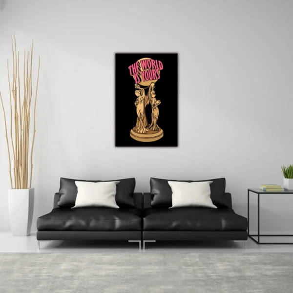 Cuadro Canvas De Scarface Tony Montana The World Is Yours - Imagen 3