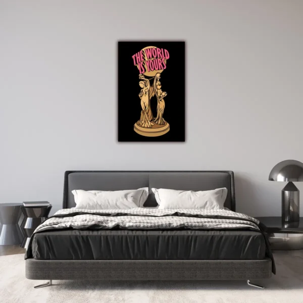Cuadro Canvas De Scarface Tony Montana The World Is Yours - Imagen 2