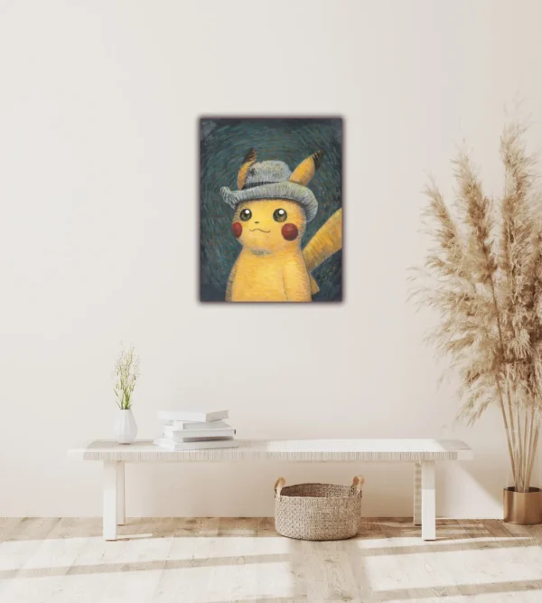 Cuadro Canvas Decorativo De Pokemon Van Gogh Para Sala - Imagen 2