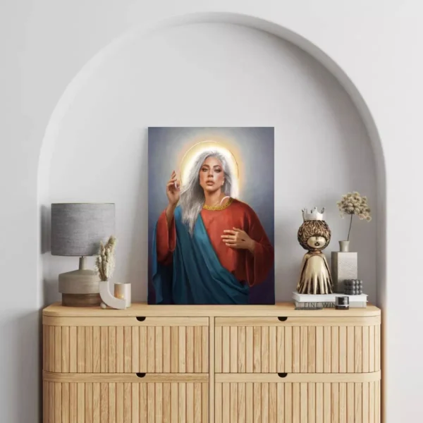 Cuadro Decorativo Canvas Santa Lady Gaga - Imagen 3