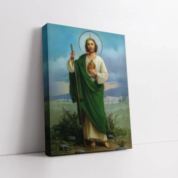 Cuadro Decorativo De San Judas Tadeo En Canvas Para Sala
