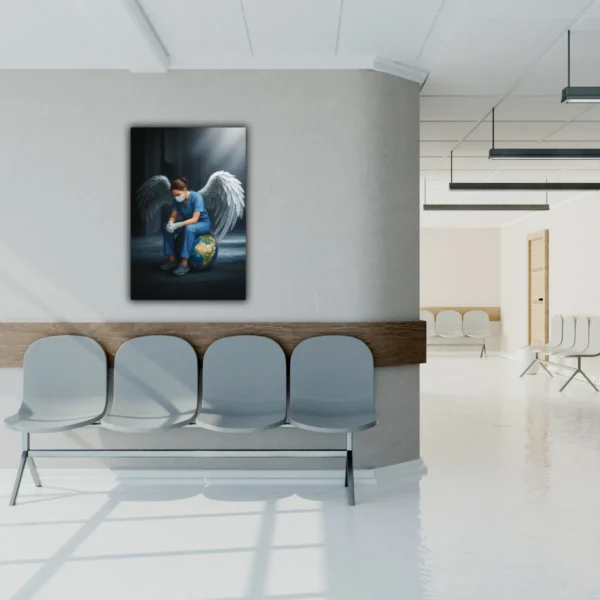 Cuadros Decorativo Consultorio Medico Regalo Doctor Angel 4k - Imagen 3