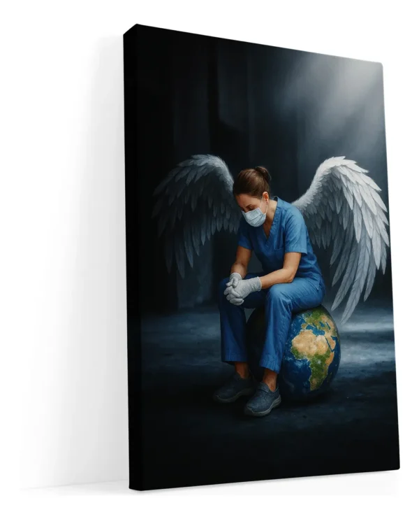 Cuadros Decorativo Consultorio Medico Regalo Doctor Angel 4k