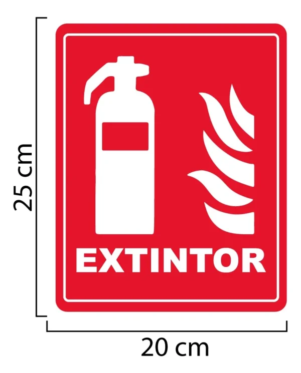 Señalamiento En Coroplast Letrero Extintor - Imagen 2