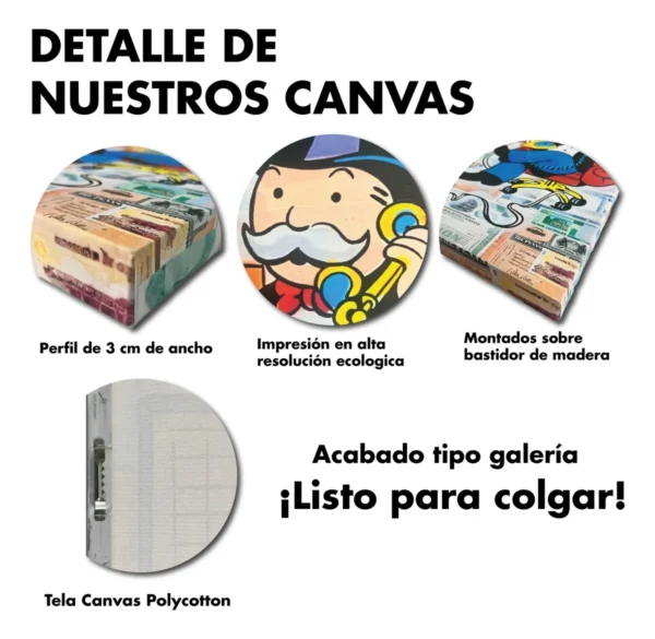 Cuadro Canvas Decorativo De Pokemon Van Gogh Para Sala - Imagen 4