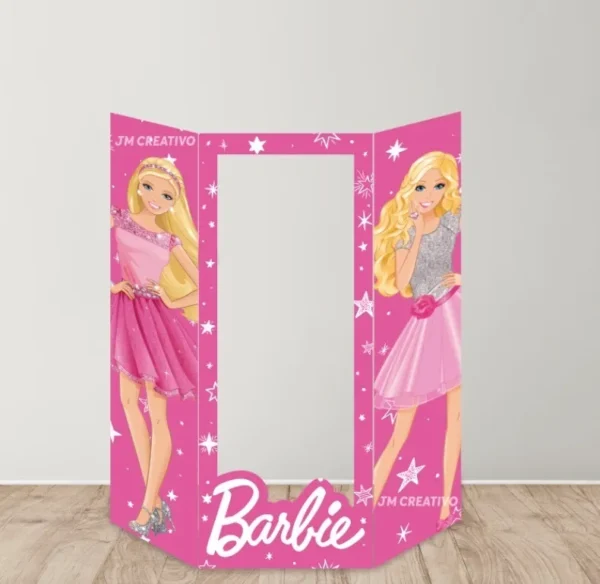 Decoración De Fiestas Caja Coroplast De Barbie Para Fotos