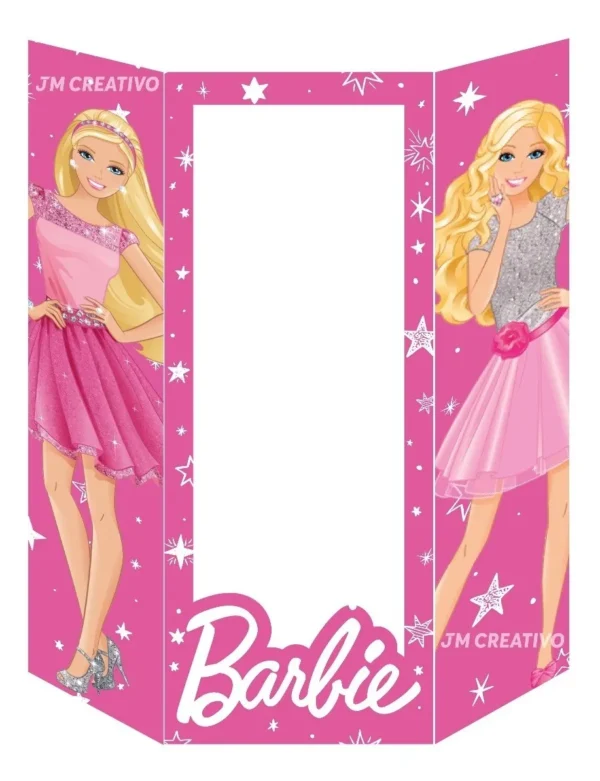 Decoración De Fiestas Caja Coroplast De Barbie Para Fotos - Imagen 4