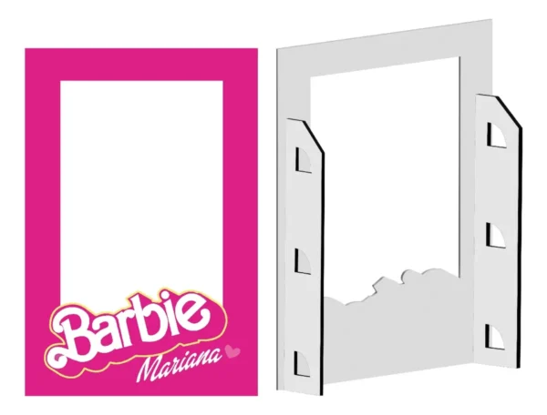 Decoración De Fiestas Marco Para Fotos Barbie Personalizado