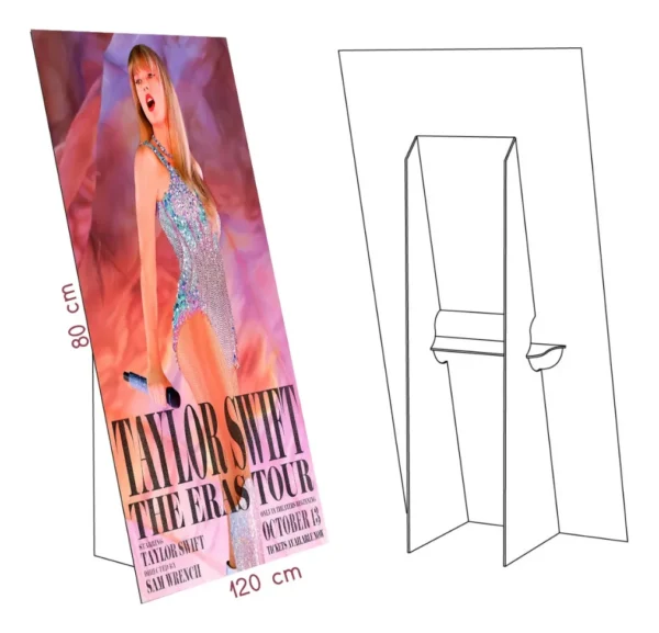 Display Publicitario Taylor Swift The Eras Tour En Coroplast - Imagen 2