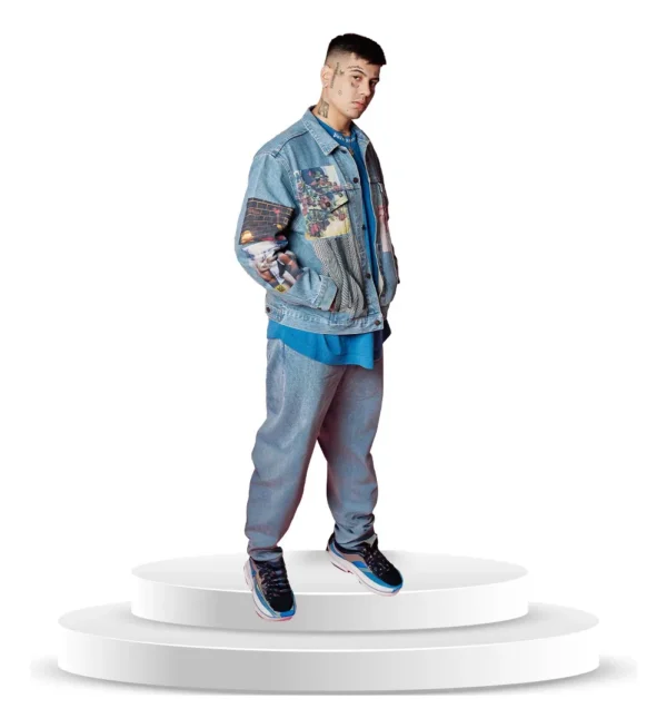 Figura De Coroplast De Duki Con Base A Tamaño Real En Coroplast - Imagen 3