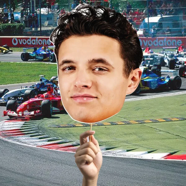 Figura De Coroplast De Rostro De Corredor Lando Norris - Imagen 2