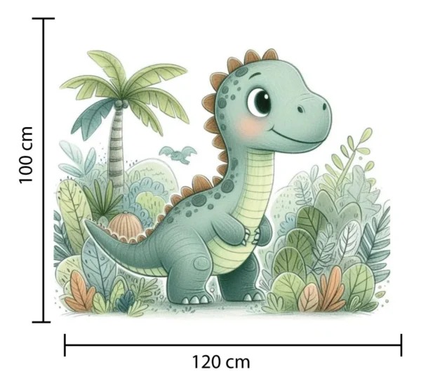 Figura de Coroplast Dinosaurio Infantil Para Evento Con Base - Imagen 2