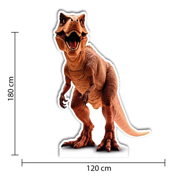 Figura De Dinosaurio De 1.80m Alto Con Base Rígida Evento - Imagen 2