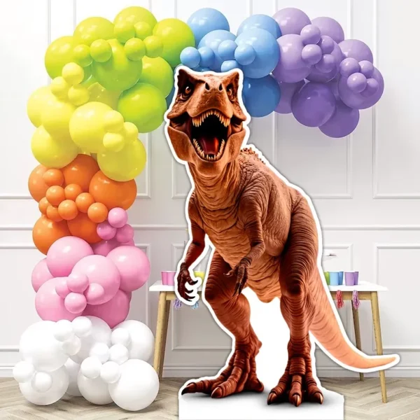 Figura De Dinosaurio De 1.80m Alto Con Base Rígida Evento - Imagen 5
