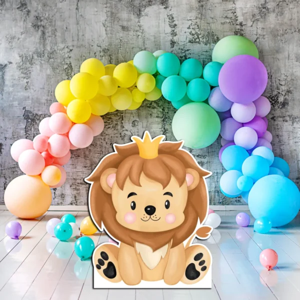 Figurai Infantil De Coroplast Leoncito Bebé Para Evento - Imagen 3