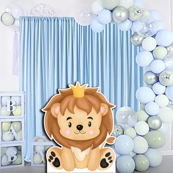 Figurai Infantil De Coroplast Leoncito Bebé Para Evento - Imagen 4