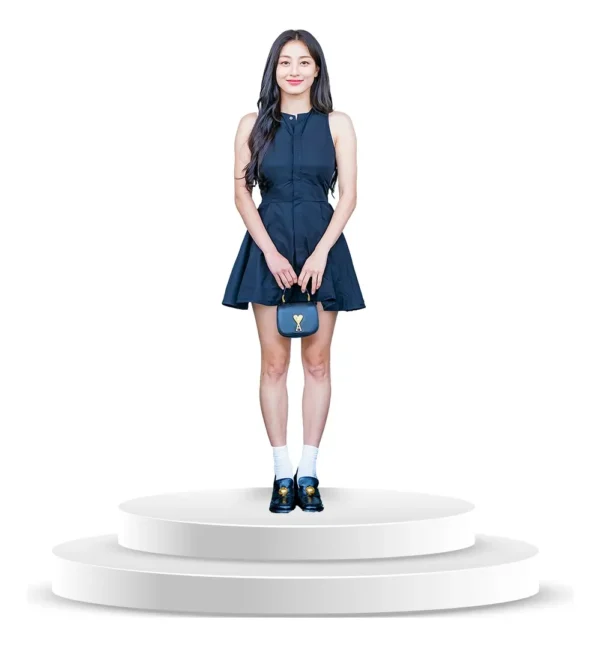 Figura De Coroplast De Jihyo Twice Con Base A Tamaño Real En Coroplast - Imagen 3