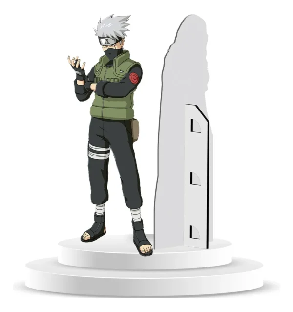 Figura De Coroplast De Kakashi Hatake Con Base A Tamaño Real En Coroplast
