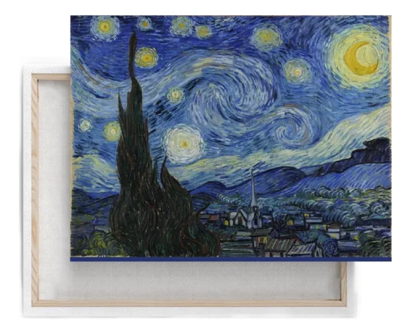 La Noche Estrellada Van Gogh En Cuadro Lienzo Canvas