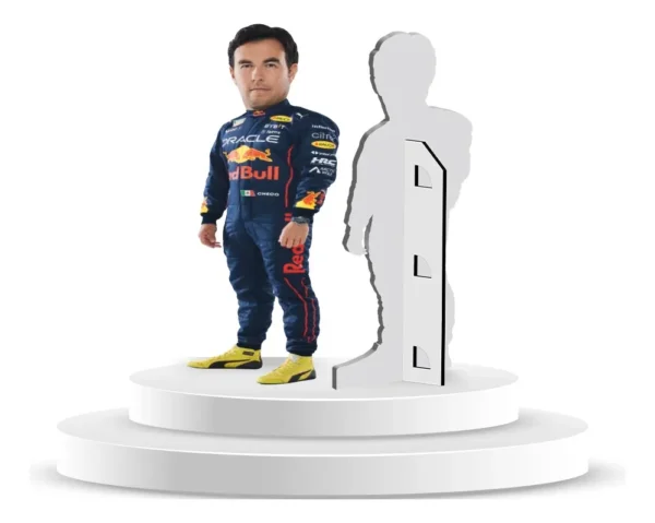 Figura De Coroplast De Mini Figura De Corredor De F1 Con Base A Tamaño Real En Coroplast