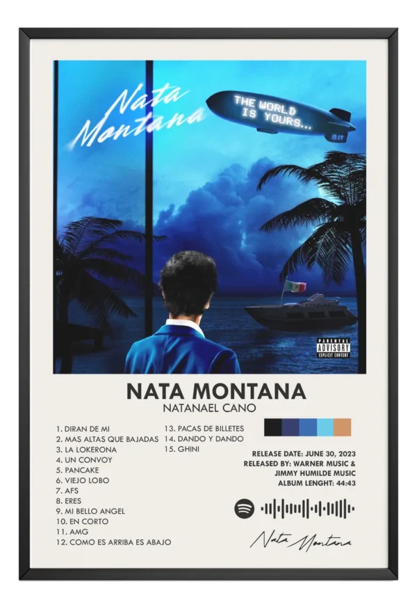 Natanael Cano Album Music Tracklist En Cuadro Con Marco