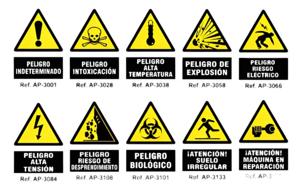 Paqute De 10 Señalamiento De Seguridad Y Precaución