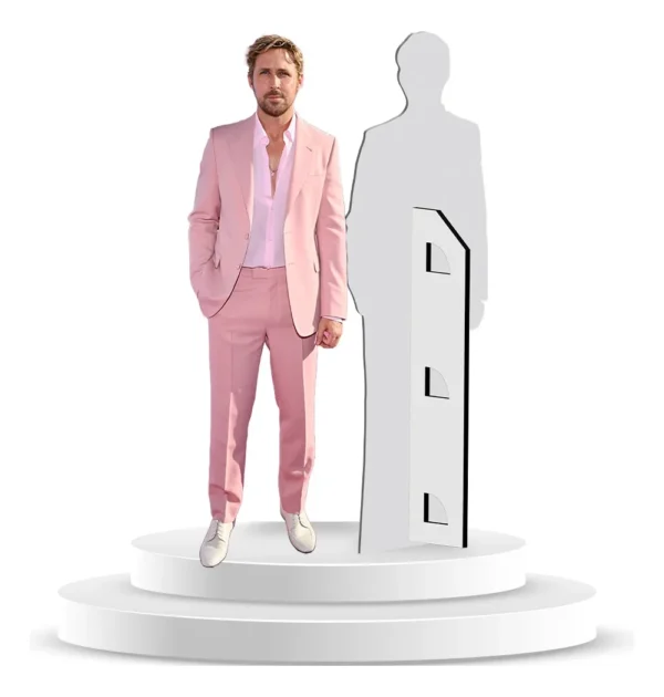 Figura De Coroplast De Ryan Gosling De Ken Con Base A Tamaño Real En Coroplast
