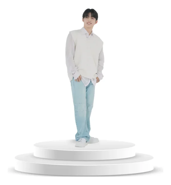 Figura De Coroplast De S. Coups De Seventeen Con Base A Tamaño Real En Coroplast - Imagen 3