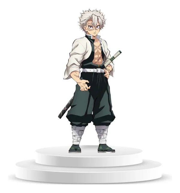 Figura De Coroplast De Sanemi Shinazugawa Con Base A Tamaño Real En Coroplast - Imagen 3
