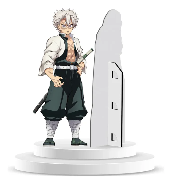 Figura De Coroplast De Sanemi Shinazugawa Con Base A Tamaño Real En Coroplast