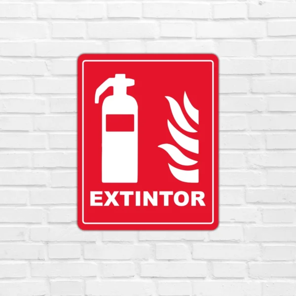 Señalamiento En Coroplast Letrero Extintor - Imagen 4