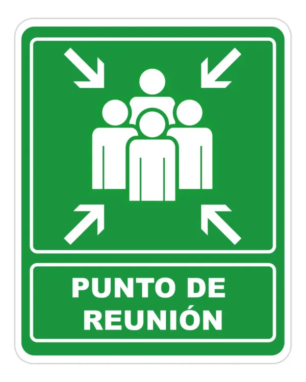 Señalamiento En Coroplast Letrero Punto De Reunión