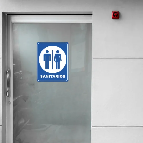 Señalamiento Letrero en Coroplast Sanitario Mixto - Imagen 3
