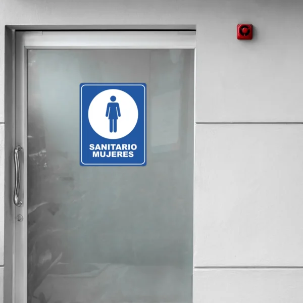 Señalamiento En Coroplast Letrero Sanitario Mujeres - Imagen 3