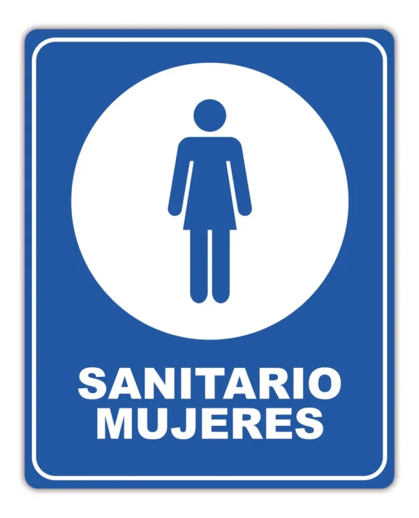 Señalamiento En Coroplast Letrero Sanitario Mujeres