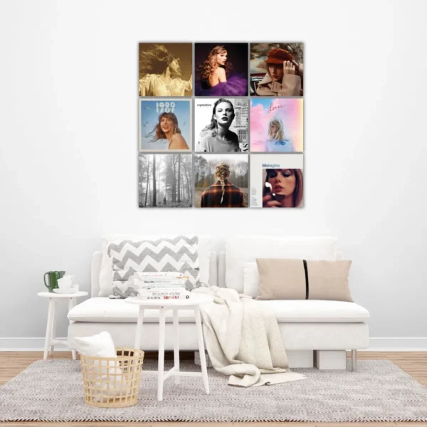Set De Cuadros Decorativos De Taylor Swift En Pvc Album - Imagen 2