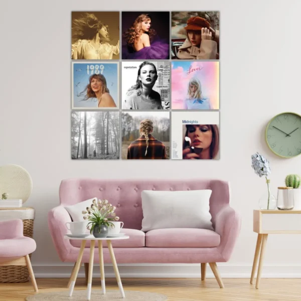Set De Cuadros Decorativos De Taylor Swift En Pvc Album - Imagen 5