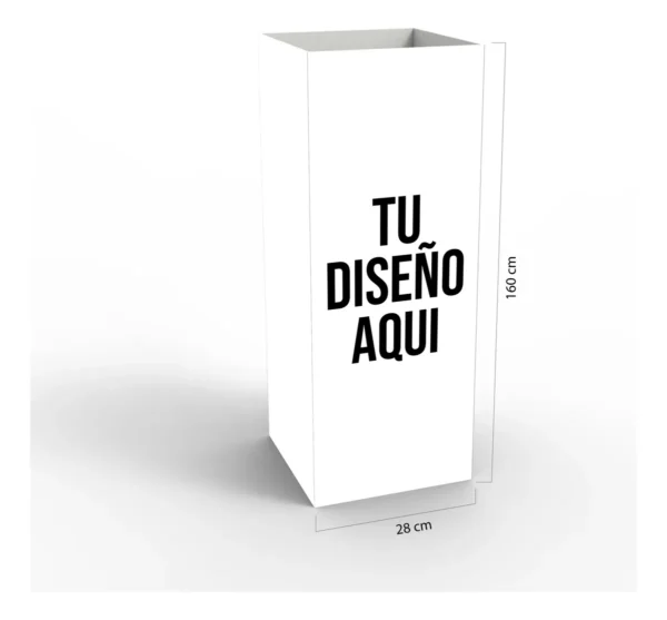 Totem Publicitario Personalizado En Coroplast De 4 Lados