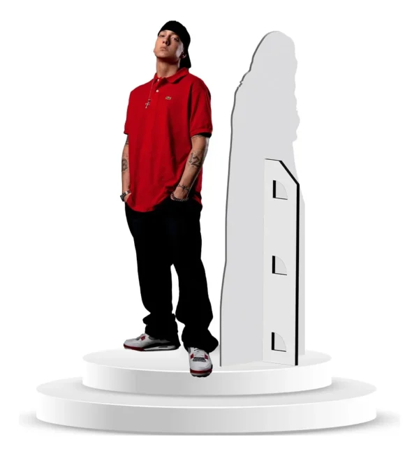 Figura De Coroplast De Eminem Con Base A Tamaño Real En Coroplast