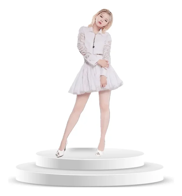 Figura De Coroplast De Jeongyeon - Twice Con Base A Tamaño Real En Coroplast - Imagen 3
