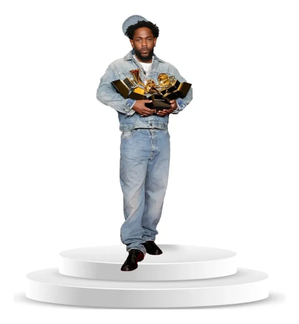 Figura De Coroplast De Kendrick Lamar Con Base A Tamaño Real En Coroplast - Imagen 3