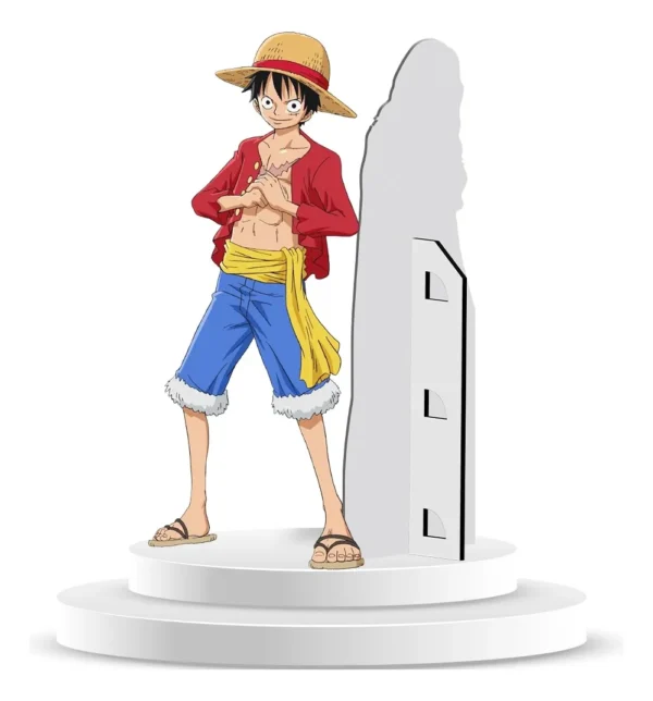 Figura De Coroplast De Monkey D. Luffy Con Base A Tamaño Real En Coroplast